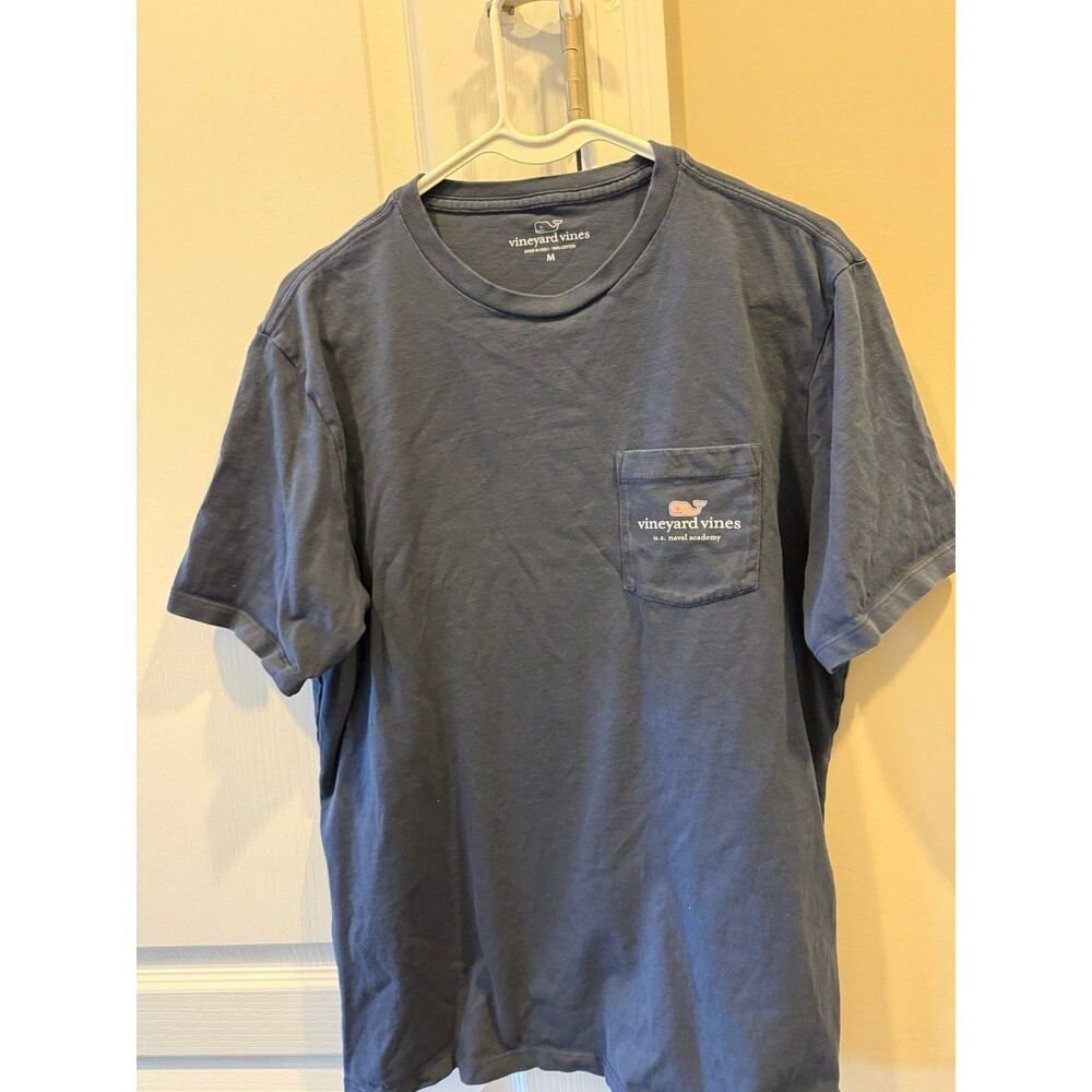 Vineyard Vines Women's Medium U.S. Naval Academy Navy Pocket T-Shirt